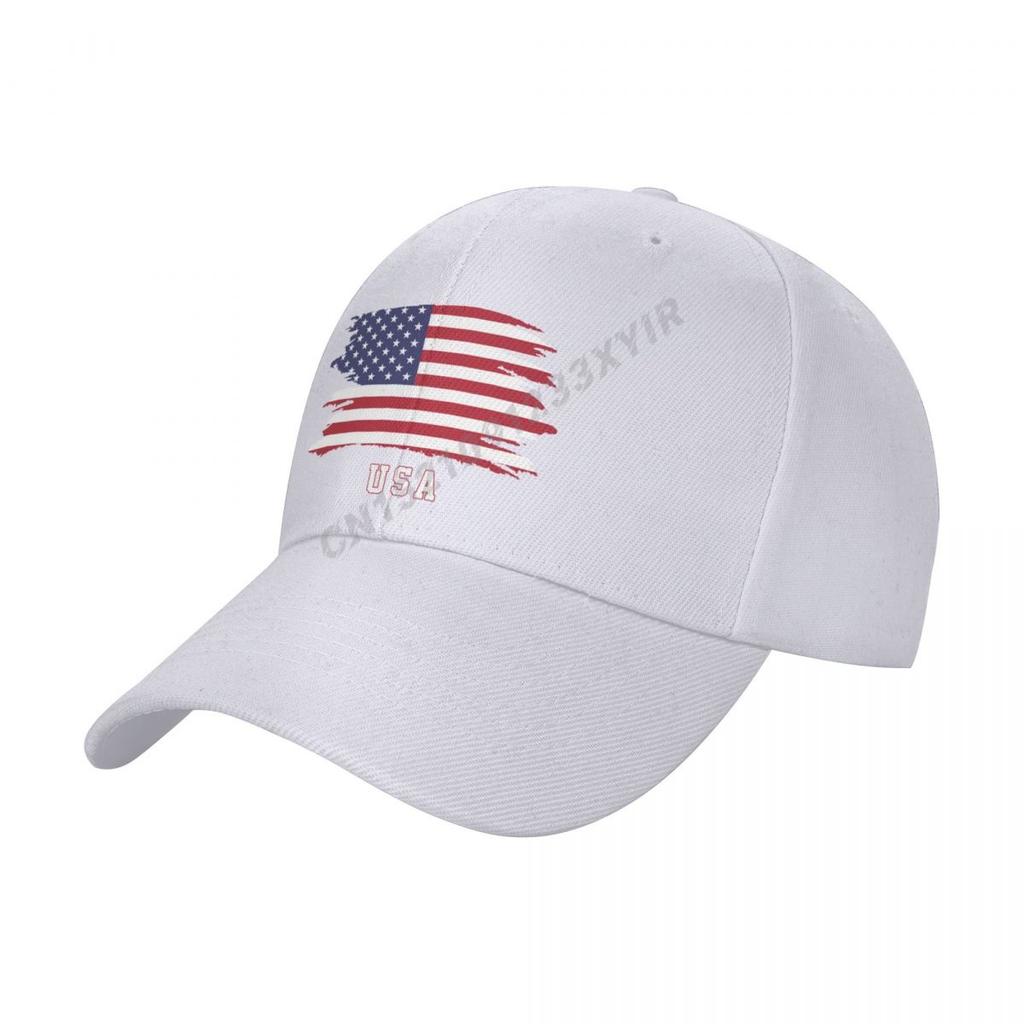 Baseball Cap USA American Flag Cool United States Fans Wild Sun Shade Peaked Adjustable Outdoor Caps for Unisex Women