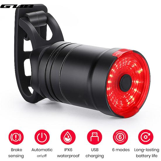 

Задний фонарь велосипеда USB перезаряжаемый задний фонарь IPX6 Водонепроницаемый ультра яркий велосипед Светодиодная лампа Съемный MTB Шоссейный велосипед Сигнальная лампа поворота