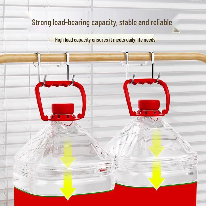 Stainless Steel Over-the-Door S-Shaped Hook for Kitchen and Dorm: No-Punch, Seamless Design, Wall-Mounted, Strong Load-Bearing.