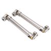 2 Pcs RC Drive Shaft Stainless Steel M4 for 1 10 RC Crawler for Traxxas for Axial SCX10 II 113mm