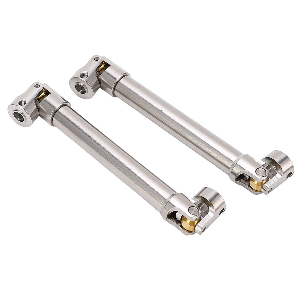 2 Pcs RC Drive Shaft Stainless Steel M4 for 1 10 RC Crawler for Traxxas for Axial SCX10 II 113mm