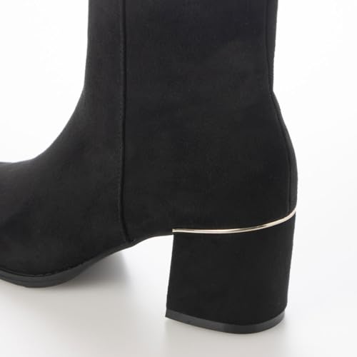 [Carino] [Rain-resistant] Pointed Flare Heel Boots