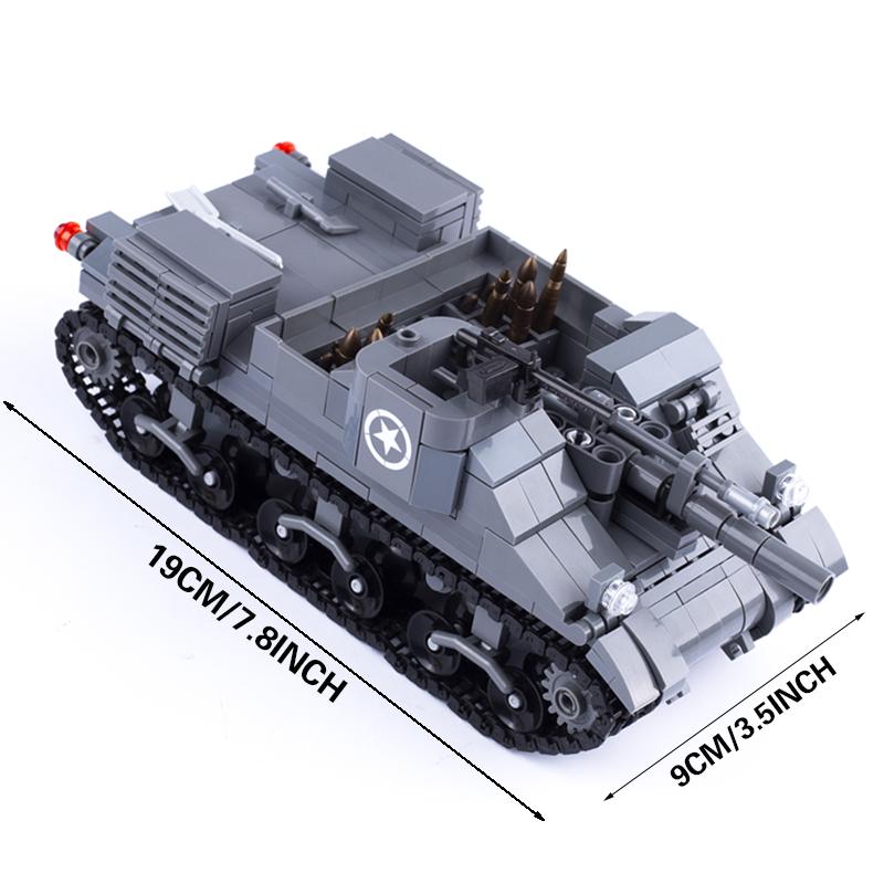 WW2 Military Tank Series Building Blocks German Soviet Union Army Soldier Figures Armored Vehicle Car Cannon Weapon Bricks Toys
