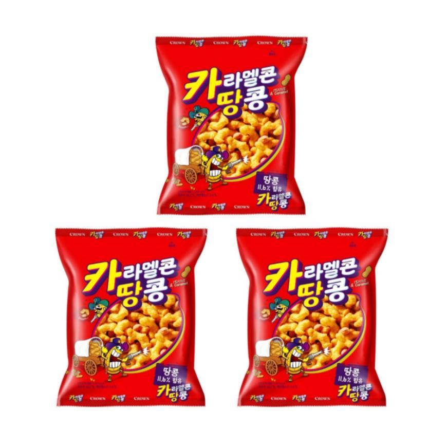 CROWN Karamelový popcorn s arašídy (72 g) (3 Možnosti)