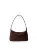 Underarm Bag for Women, Korean Version Suede Patchwork Design, High-end, Fashionable, Versatile, Hand-held Shoulder Bag for Women