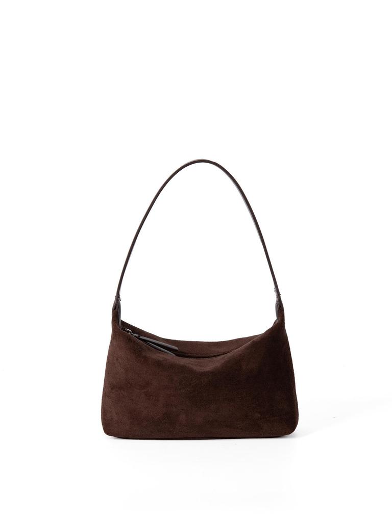 Underarm Bag for Women, Korean Version Suede Patchwork Design, High-end, Fashionable, Versatile, Hand-held Shoulder Bag for Women