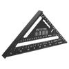 Triangle Ruler 7in Carpenter Square Aluminum 90 Degrees 45 Degrees Portable Woodworking Measuring