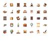 Vintage Retro Office Decals Nostalgic Antique Stationery School Supplies Stationery Stickers For Guitar Suitcase