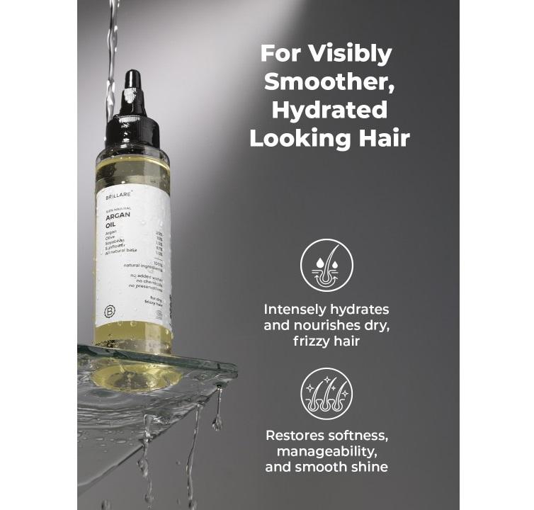 20% Argan Oil 10% Olive Oil for Dry Frizz Control Hair Oil