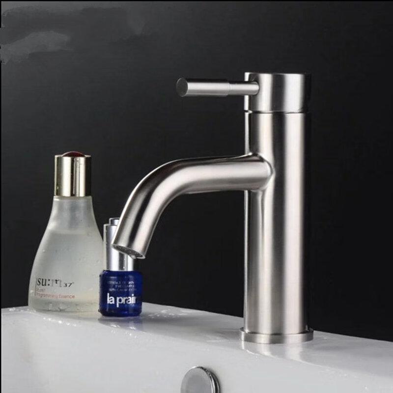 TLXT Stainless Steel Hot & Cold Deck Mounted Basin Faucet