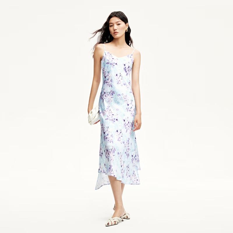 Veromoda 2024 Early Autumn V-Neck A-Line Printed Camisole Long Dress