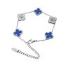 Bracciale quadrifoglio 13mm lusso leggero bracciale double-face 18K acciaio al titanio catena non scolorisce