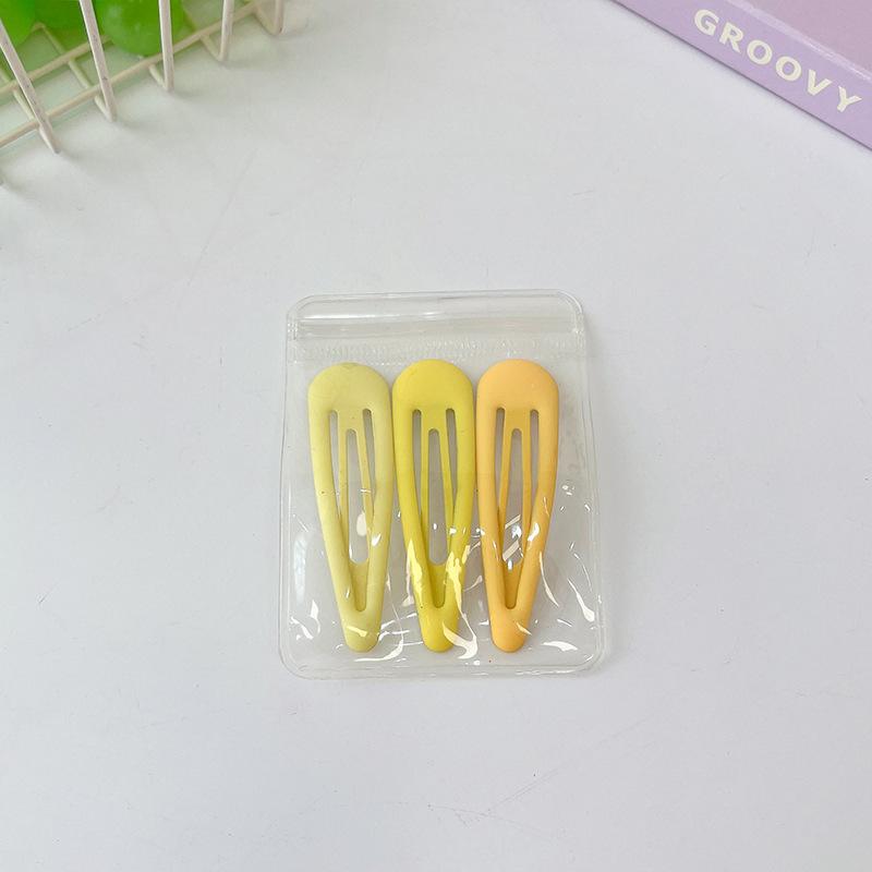 Children'S Gradual Change Of Color Simple Bb Clip Headgear Fashionable Girl One-Word Clip Side Clip Fixed Broken Hair Bangs Hairpin Card