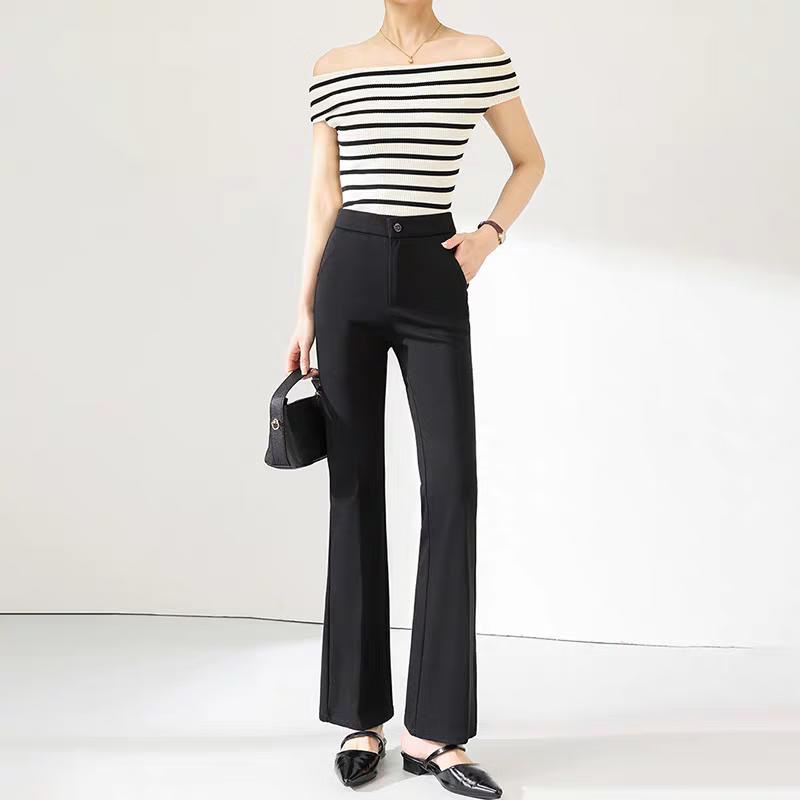 Jeanswest Women s Micro-Flared Casual Suit Pants L чёрный