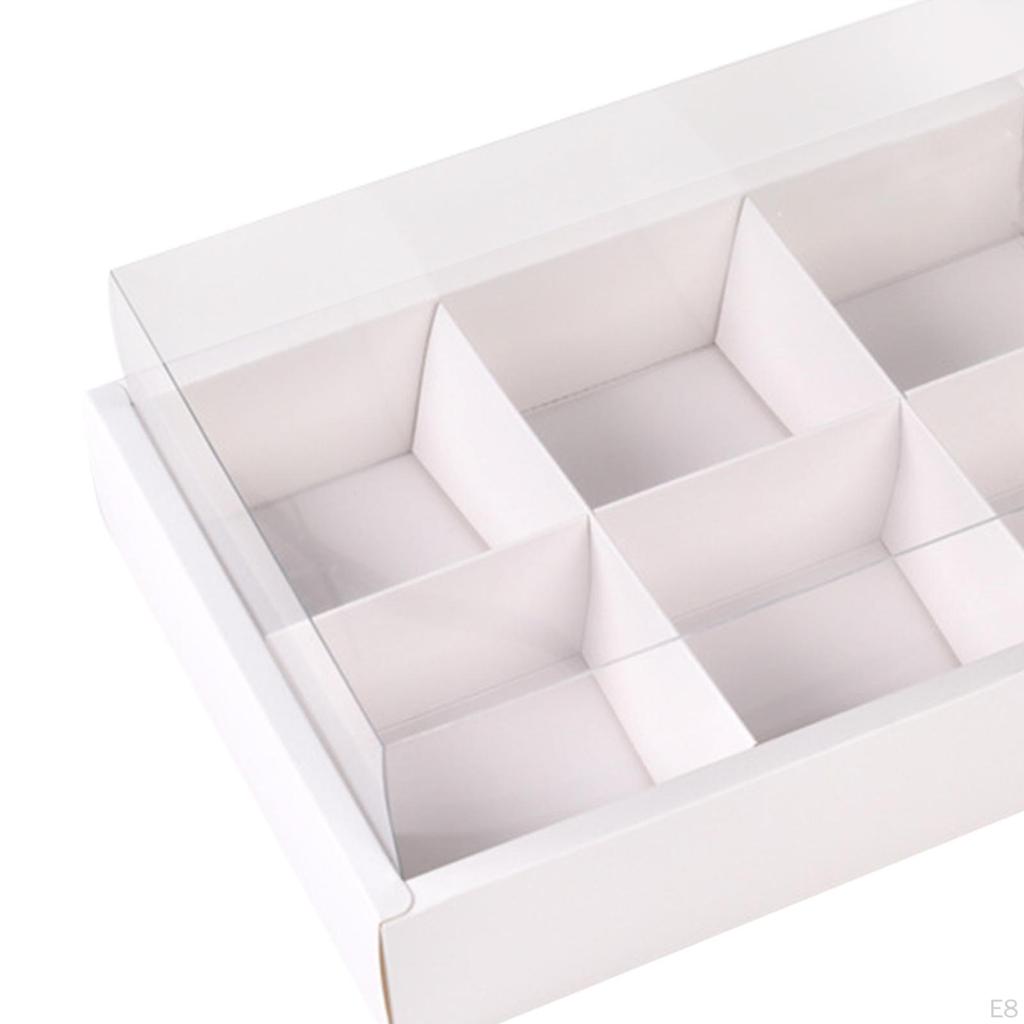 2 Pieces Bakery Boxes Charcuterie Dessert Containers Square Food for Sandwich Salad