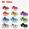 11/22pcs Aluminum Washer M2M2.5M3M4M5M6M8 Colorful Aluminum Alloy Mix Set Cap Head Gasket Washer for DIN912 Screw RC Model Parts