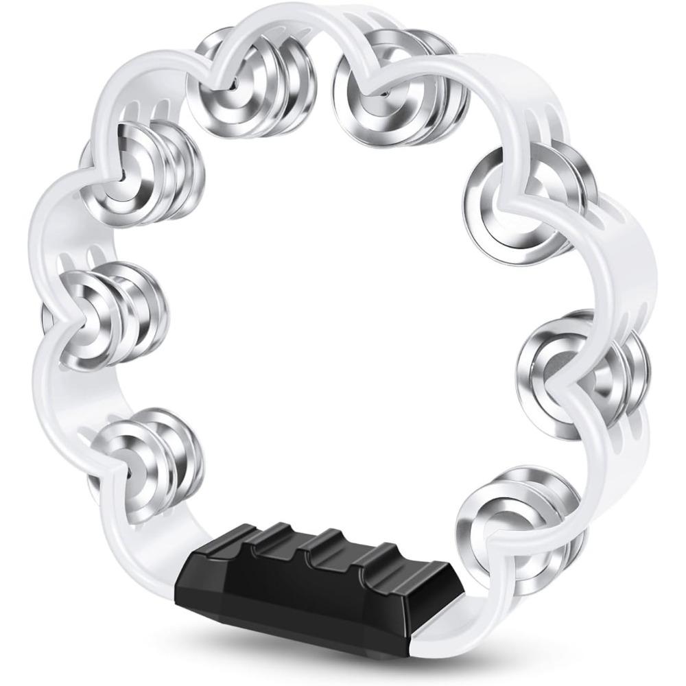 Pleasant Jingle Percussion Tambourine Handheld Hand Cranked Bell  Musical Rhythm Instrument