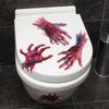 Halloween Simulation Horror Blood-hand Glass Window Home Atmosphere Decoration Stickers