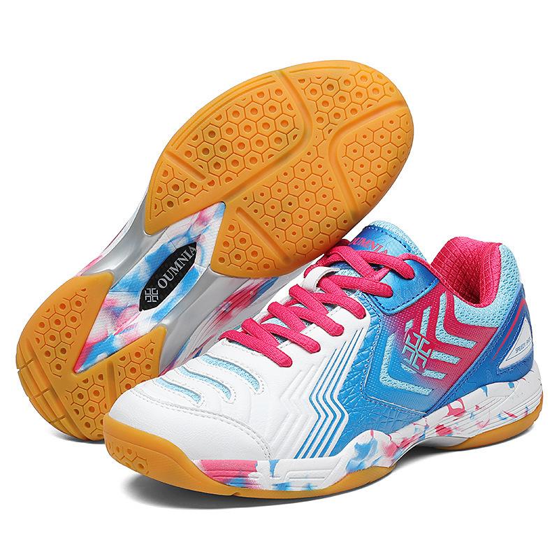 Super women's badminton shoes breathable tennis shoes training shoes table tennis professional volleyball carbon board