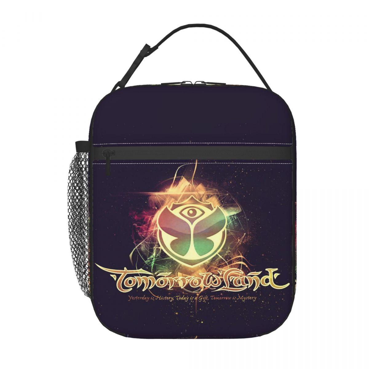Tomorrowland Belgian Electronic Dance Music Festival Insulated Lunch Bag for Women Kids Food Boxes Thermal Lunch Box Tote One Size
