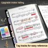 New Waterproof Sheet Music Folder Can Be Modified Multi-function Sheet Music Holder Non-reflective Piano Replay Folder Musician