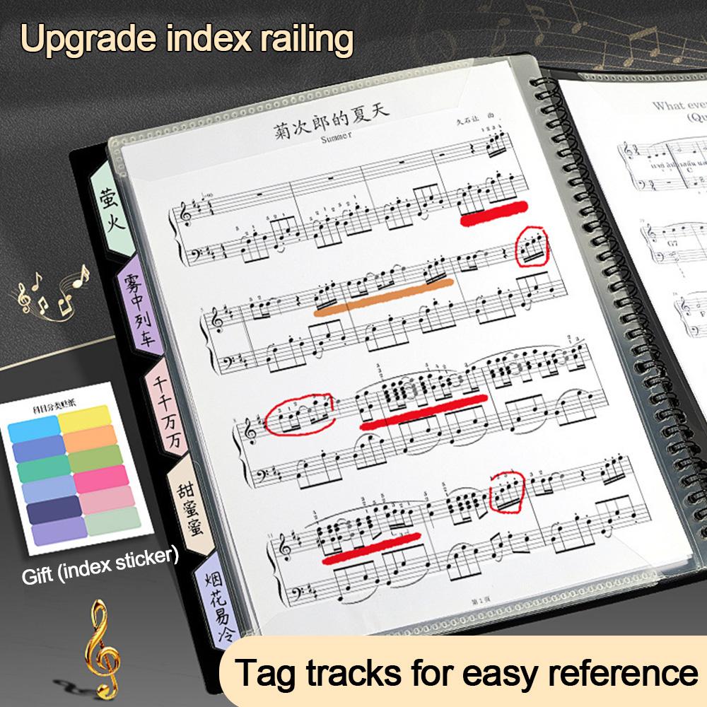 New Waterproof Sheet Music Folder Can Be Modified Multi-function Sheet Music Holder Non-reflective Piano Replay Folder Musician