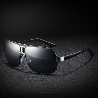 New Sunglasses for Male Drivers, Personalized Large Frame, Day and Night Dual-use, UV Resistant Driving Glasses