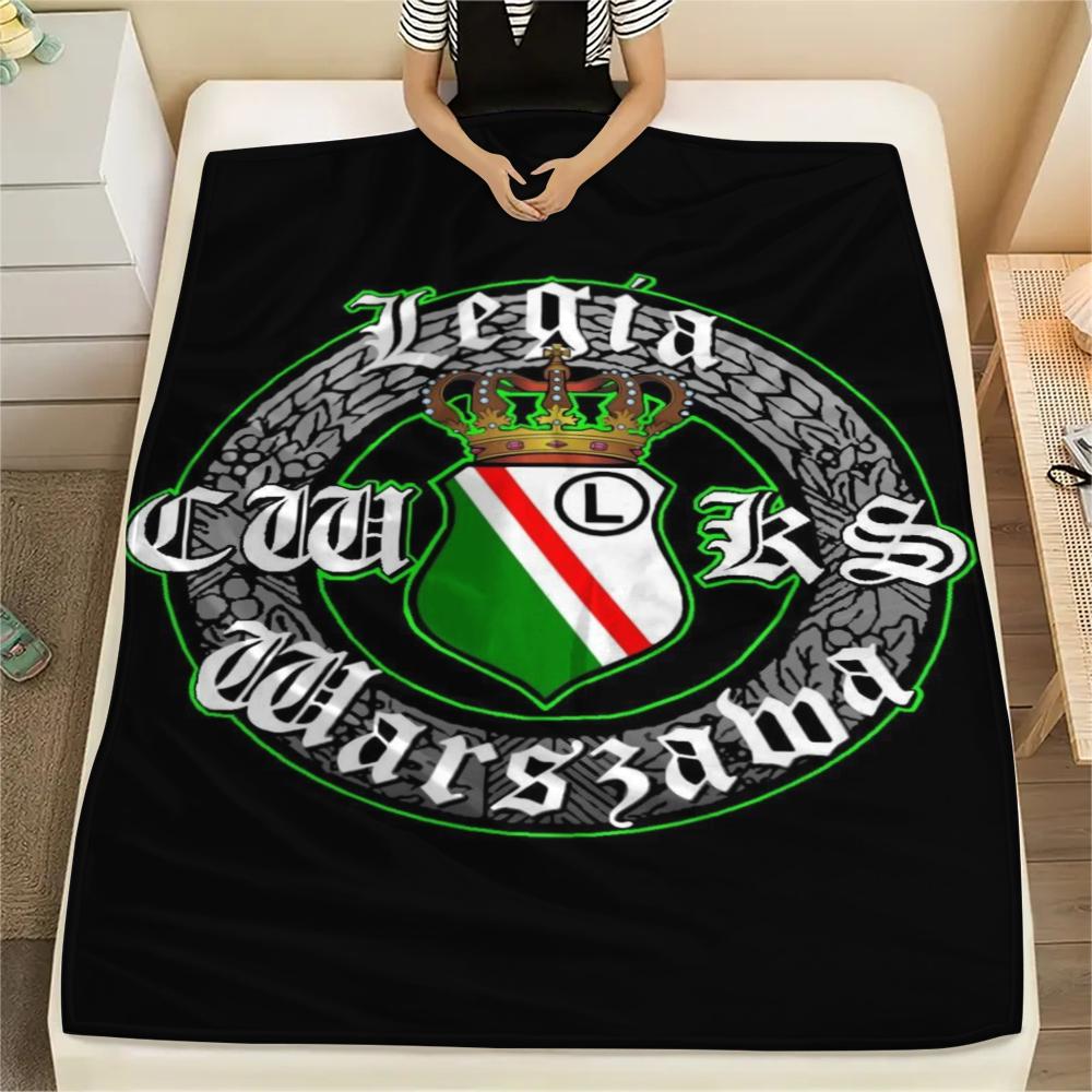 1pc Legia Warsaw Print Flannel Blanket, High quality Comfortable for All Seasons, Home Decor, Warmth and Comfort, Perfect for Christmas Gifts68