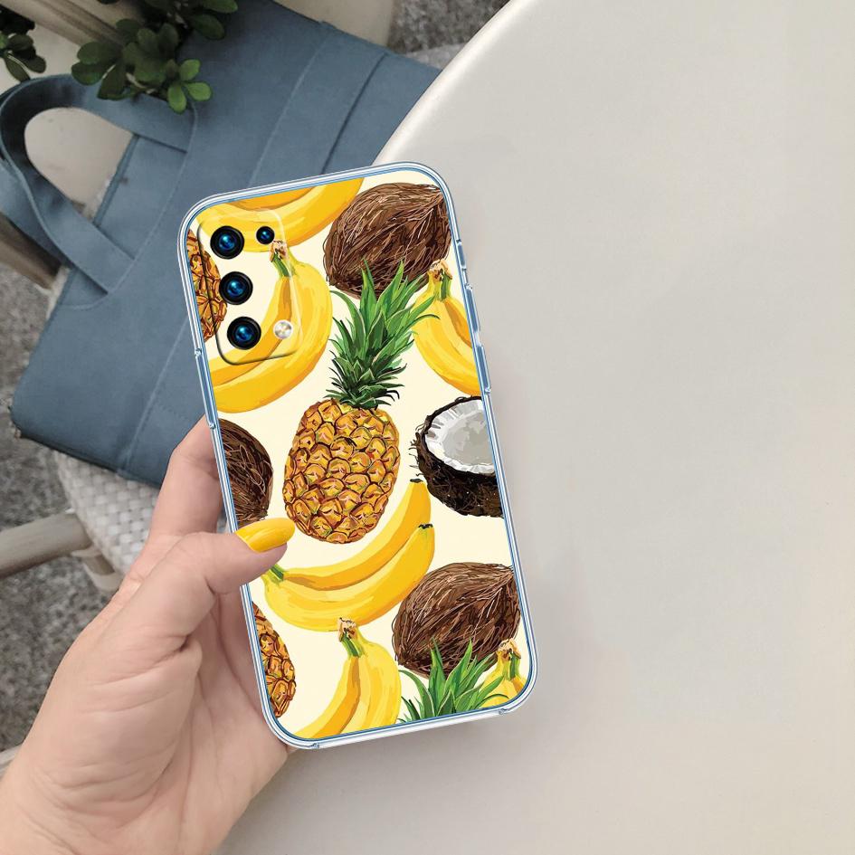 

PP36 Fruit Banana pineapple Soft Shell Transparent Phone Case for Samsung Galaxy A04 A04S A14 A23 A34 A54 M23 M33 M52 M53 Galaxy A14