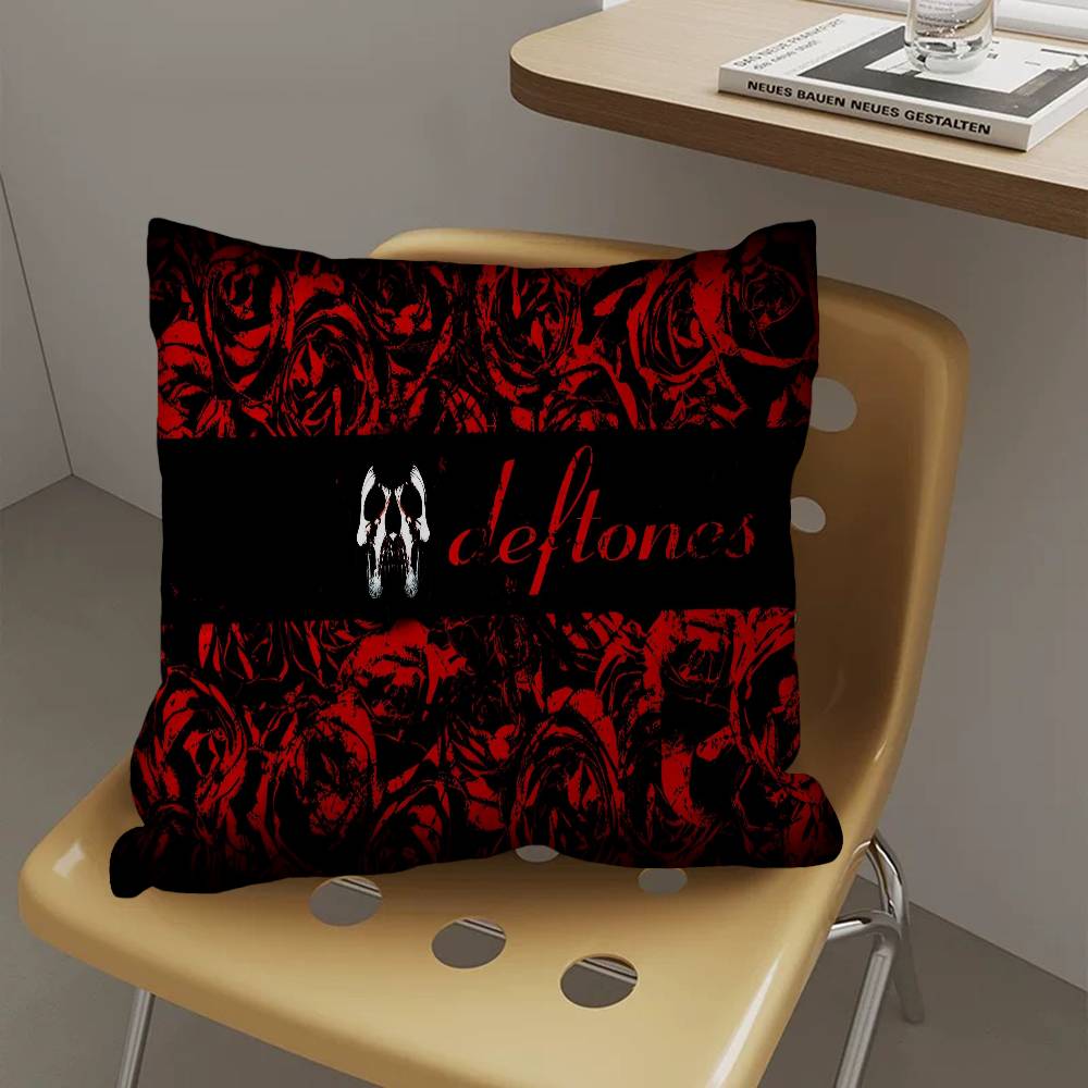 D-Deftones Fashion Cushion Cover Car Throw Pillow Case For Sofa Car Christmas Gift 40X40Cm 45X45Cm
