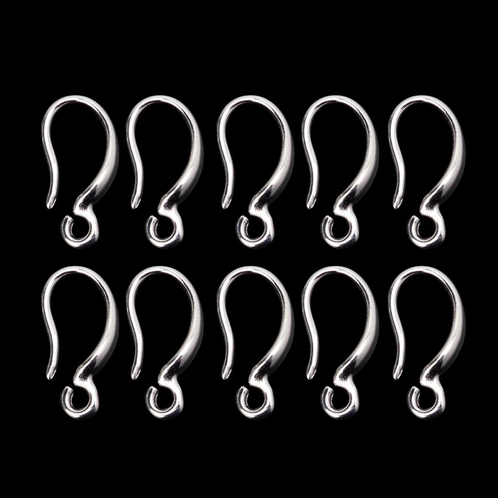 10 Pcs Earring Hooks Fish Hook Ear Wires French Wire Hook Hypoallergenic Jewelry Other