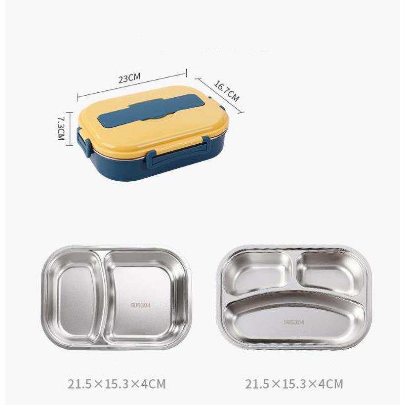 Food Storage Container Dinnerware Stainless Steel Lunch Box Portable Bento Box Food Storage Student