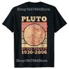 Vintage Pluto Never Forget Space Science Astronomy Tshirt Unisex Women Hip Hop Oversized T Shirt 100 Cotton Comfort Tshirts