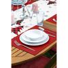 New Year Concept Christmas Tree Printed Runner and Placemat Set 5 Pieces / Placemat Table Mat Dining Table Mat Coaster