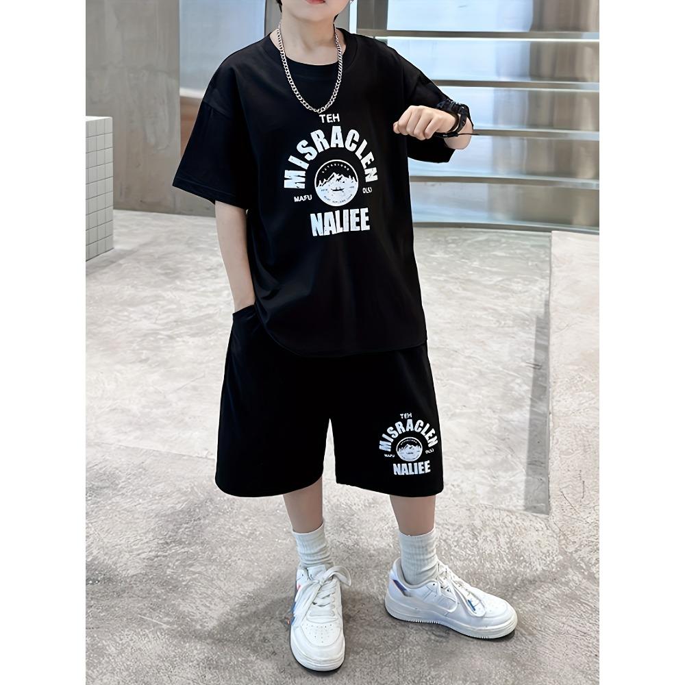 3D letter printed pattern casual and fashionable children s set 150