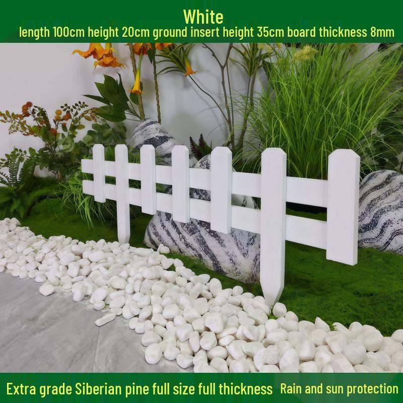 Outdoor Garden Decorative Wooden Picket Fence for Yard and Flower Beds