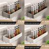 Modern Kitchen Wall Mount Spice Rack With Stainless Steel Shelves For Home Use