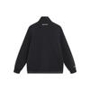 Li-Ning Wade Series Solid Color Fleece Warm Loose Pullover Sweatshirt Unisex Sweatshirt Black AWDT937-1