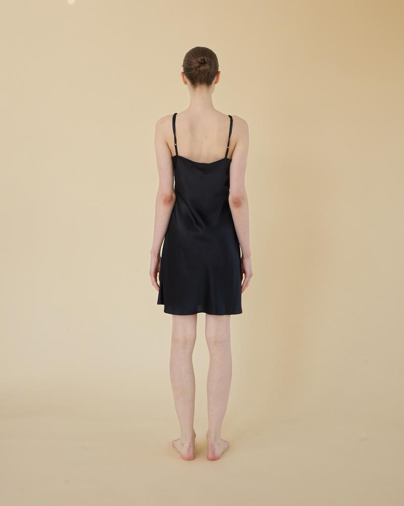 Tudeulimeoseu Midnight Muse Silk Slip Dress