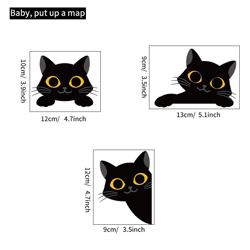 1 Stück Cartoon Katze Schmetterling Silhouette Schlafzimmer Wohnzimmer Lichtschalter Aufkleber Dekorative Wandaufkleber Selbstklebend