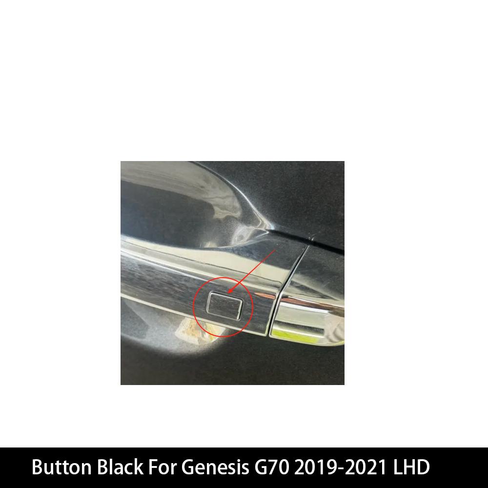 4PCS Carbon Fiber Style Door Handle Cover Trim For Genesis G70 Car-Styling Exterior Parts Accessories LHD