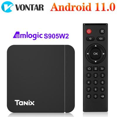 Tanix W2 Smart TV Box Android 11 Amlogic S905W2 2GB 16GB Υποστήριξη 4K AV1 Διπλό Wifi Set Top Box