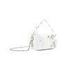 Dior [Maßgeschneiderte Kosmetiktasche] Stern Funkelnder Diamant Jinghe Diamant Dekoration Fee Stil Französisch Romantisch Polyesterfaser Weiß Aufbewahrungstasche Tragbar