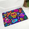 Cartoon Mexico Day of The Dead Entrance Doormat Home Decor Sugar Skulls Kitchen Hallway Rugs Bathroom Non-slip Floor Mat