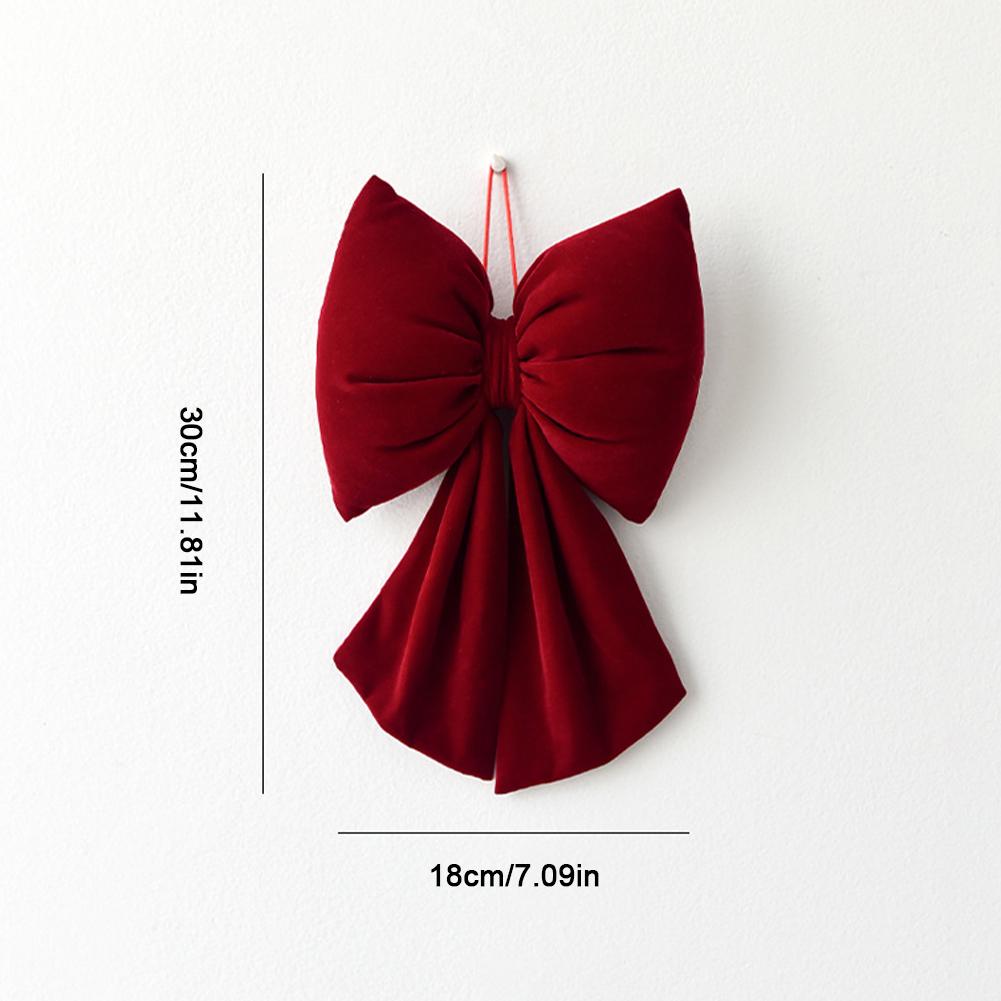 New Year Christmas Ornament Hanging Bow Pendants Xmas Tree Christmas Tree Decorations