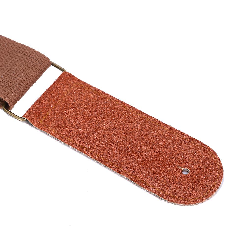 IRIN Comfortable Cotton Woven Folk Guitar Shoulder Strap (Brown)