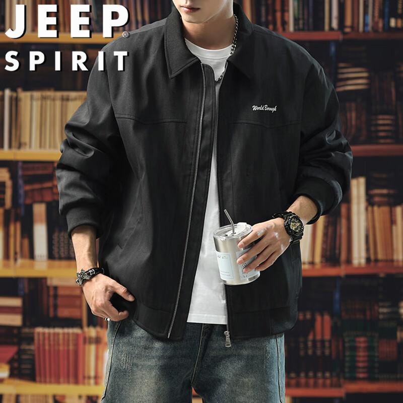 JEEP SPIRIT Men's Casual Lapel Workwear Jacket