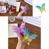 Delightful Plastic Butterfly Hair Claw Clip For Women With Exquisite Spring Design