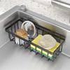 Fashion Kitchen Sink Drain Rack Portable Dish Washing Cloth Pot Brush Storage Shelf Soap Sponge Holder Bathroom Organizer Basket