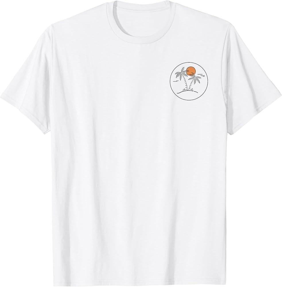 

Trendy Palm Tree Island Pocket Logo TShirt Unisex T-Shirt L